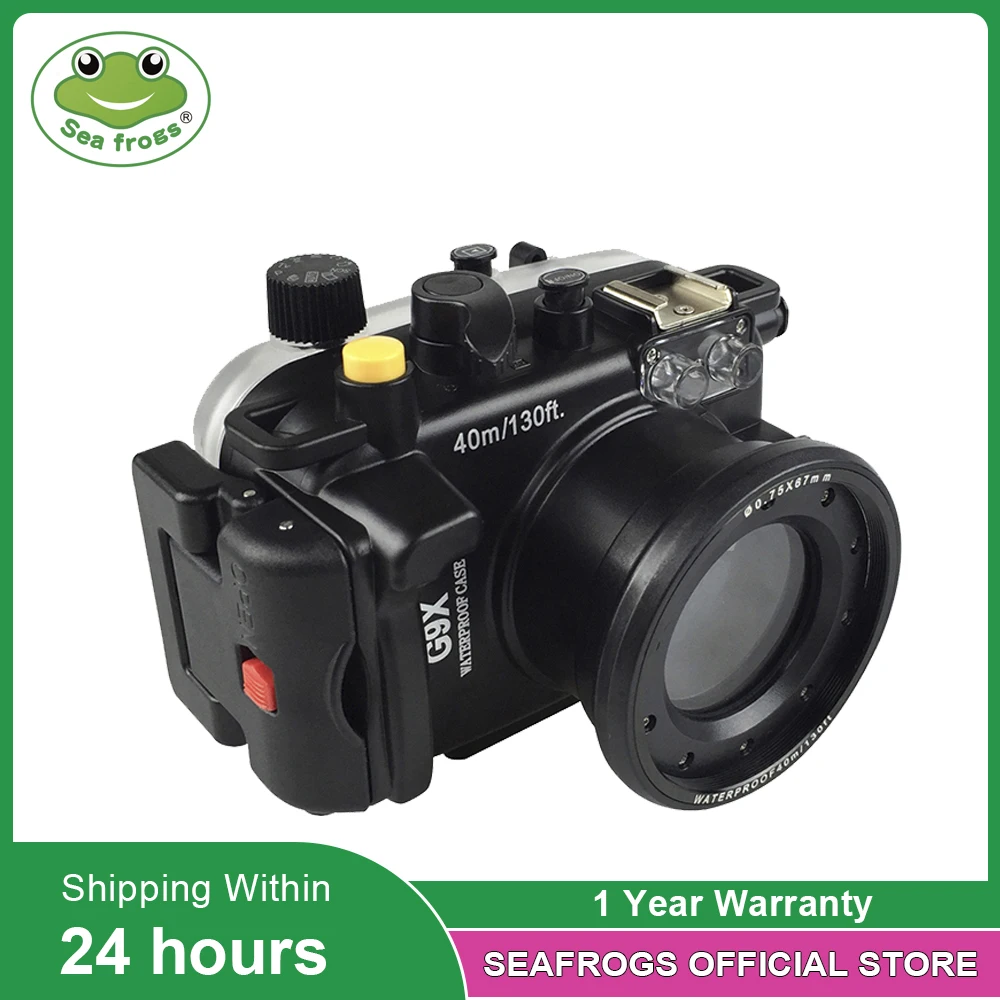 

Seafrogs for Canon PowerShot G9X G9X II 40m 130ft Meikon Underwater camera housing