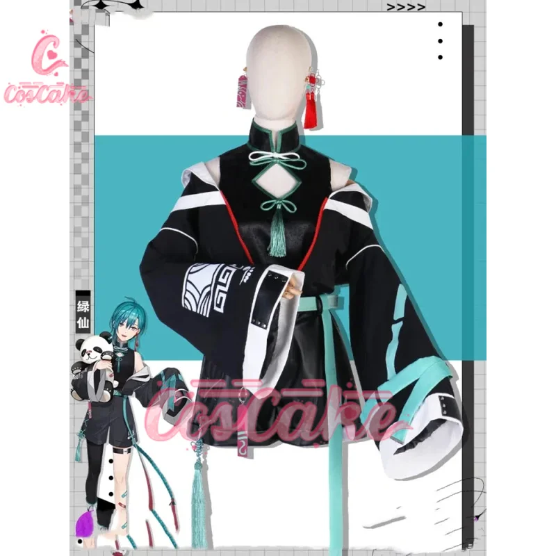 Vtuber Ryushen New Clothes Cosplay Costume Cos Game Anime Party Uniform Hallowen Play Role Clothes Clothing New Full Set