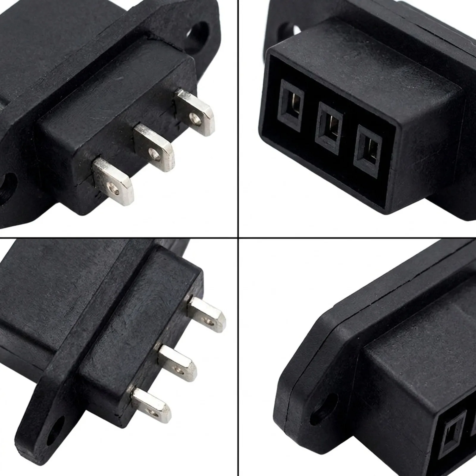 3Pin Scooter Power Interface Connector Pair Designed for High-Durability Power Transfer in and Battery Swap Stations