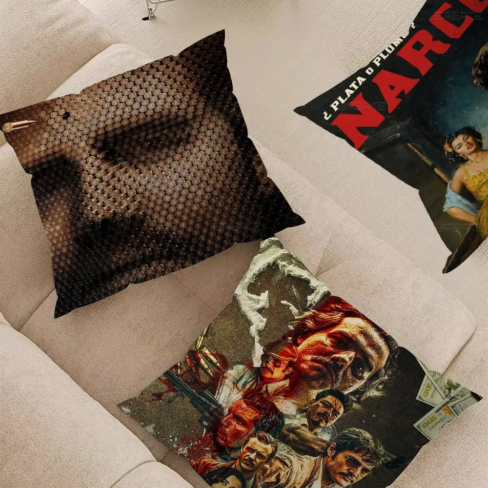 المسلسل التلفزيوني N-Narcos مكتب وسادة المخدة غطاء وسادة السيارة 45X45CM قطني المخدة أريكة غطاء وسادة #2