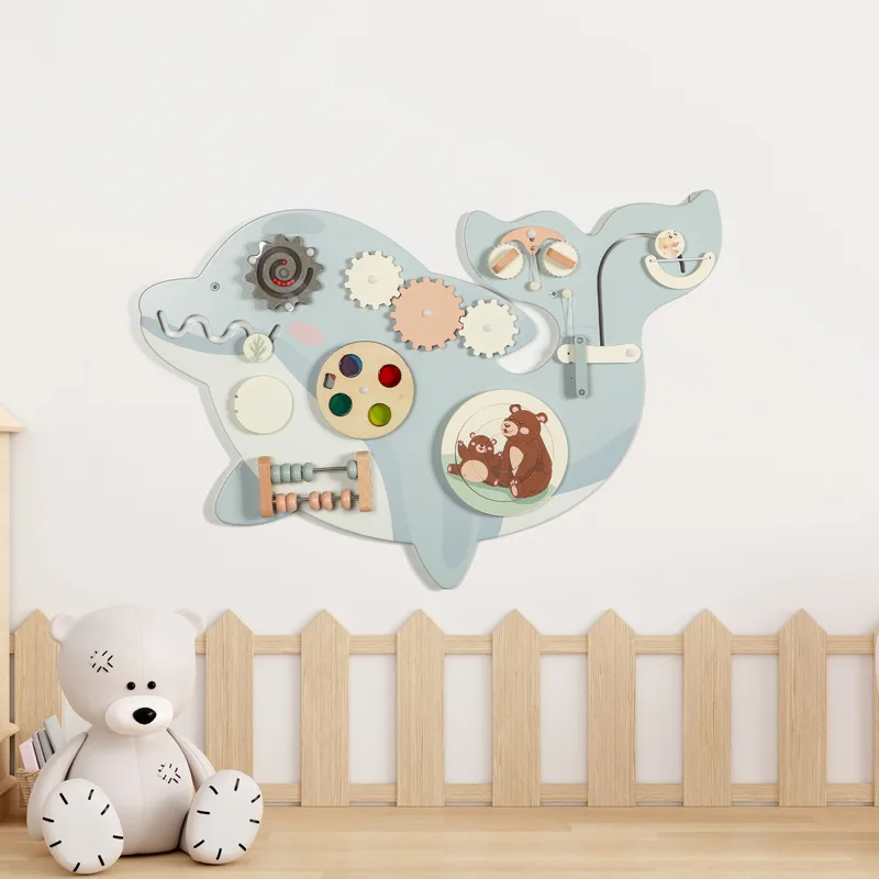 Montessori Education Wall Game Puzzle Children Toy Math for Kids Interactive Toys Busy Board Games Sensory Toy Baby Accessories