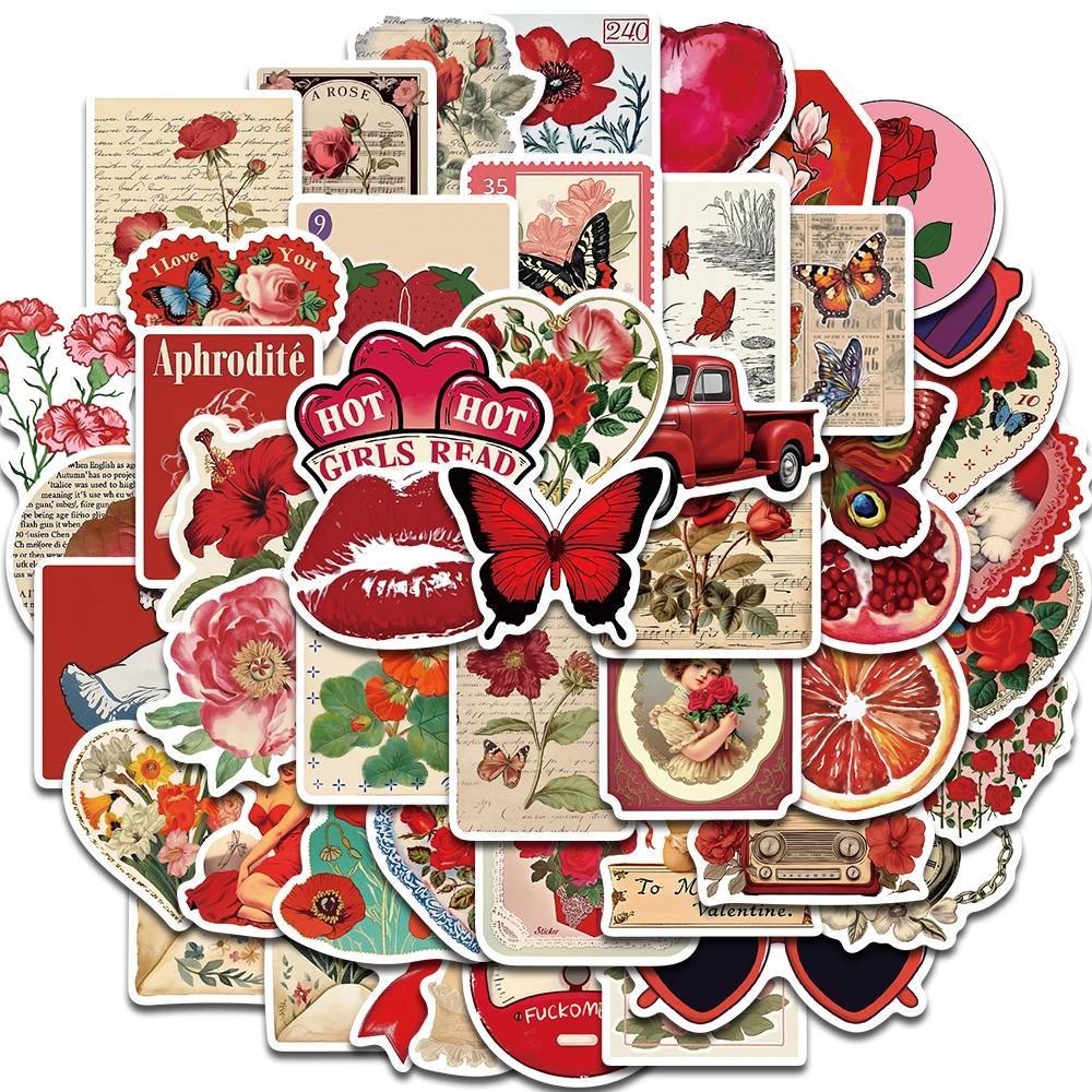 50PCS Rosa Ästhetik Aufkleber Lesen Skateboard Harajuku Aufkleber Koffer Büro Fahrrad Schreibwaren Telefon Notebook Fahrrad Aufkleber