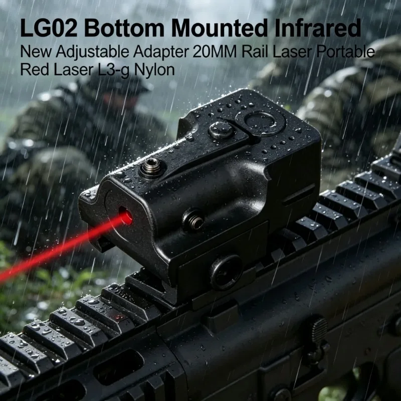 

LG02 Portable Tactical Red Laser Sight 20MM Rail Adjustable Infrared Nylon Mount For Outdoor