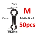 M 50 piezas Negro Mate