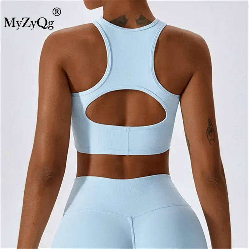 MyZyQg Women Shockproof Yoga Bras Quick Dry Sports Fitness Sling Cross Beauty Back Gym Running Vest Tank Cropped Tops