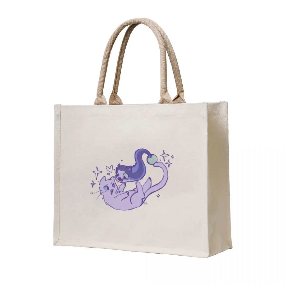 

String Bean and Ghost Tote Bag cute pouch bag Fabric bag shopping