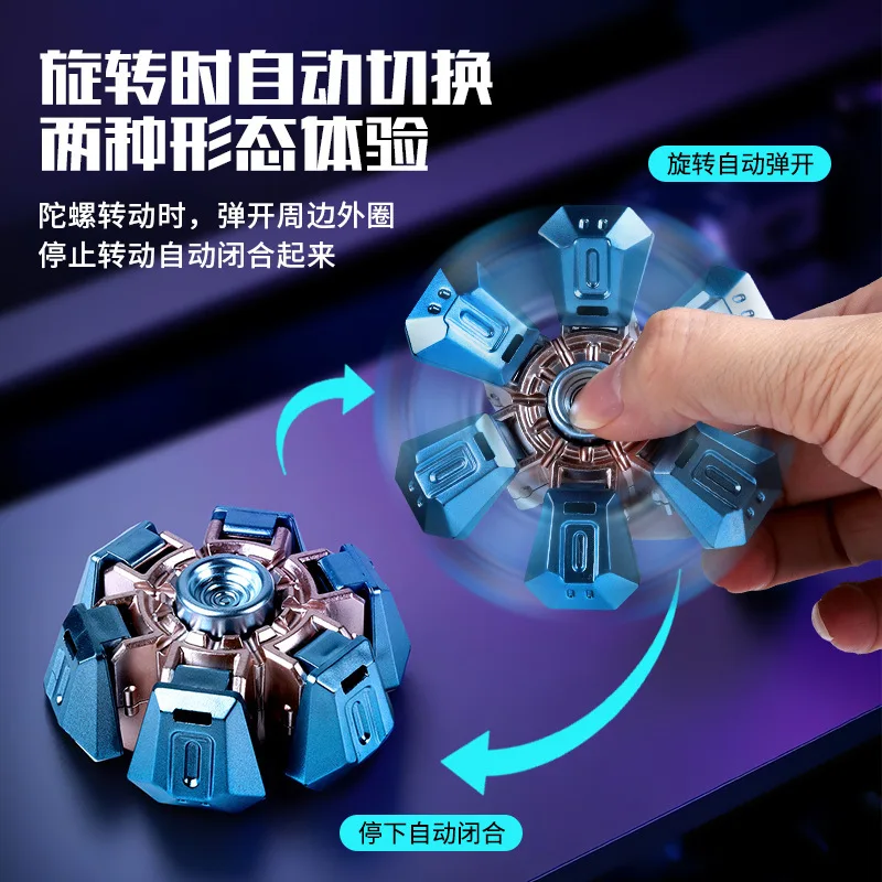 New Creative Fingertip Gyroscope Mechanical Deformation Rotating Fingertip Gyroscope Mechanical