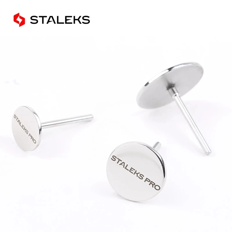 STALEKS Stainless Steel Sanding Paper Round Disc Round Metal Disk 15/20/25mm Nail Drill Bits Tool Foot Peg Foot File Polish Tool