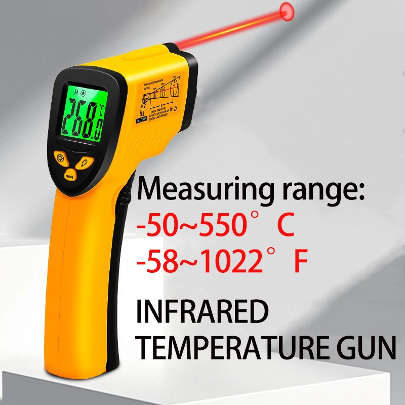 

H1 infrared thermometer 550 degrees 12:1 thermometer non-contact thermometer -50~550 Non-contact laser thermometer pyrometer