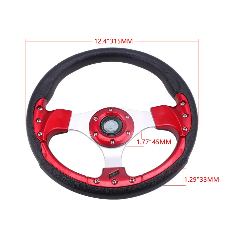 High Quality Roasted Blue Sport Racing Car Steering Wheel Interior Modification Parts 2
