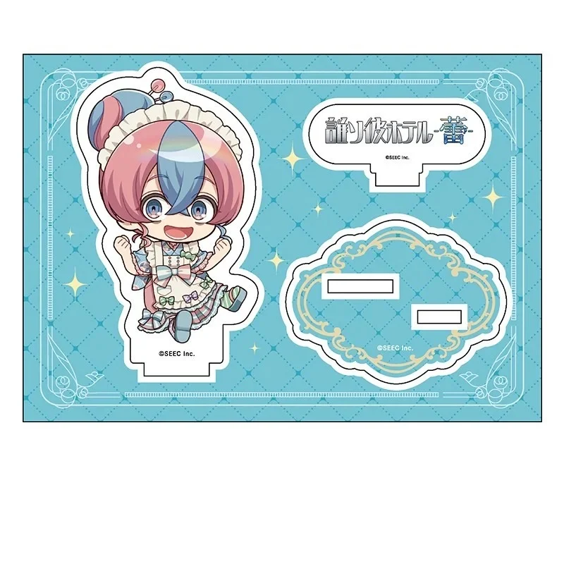 New version TASOKARE HOTEL Acrylic figure Stand Keychain Neko Tsukahara Christmas Gifts10cm Double insertion Campus OrnamentGame