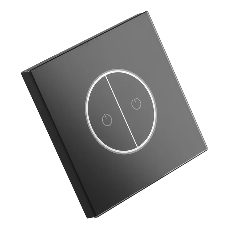 A97I-Tuya Wifi Smart Switch Two-Opening Glass Panel Touch Switch Universal For European And National Standards