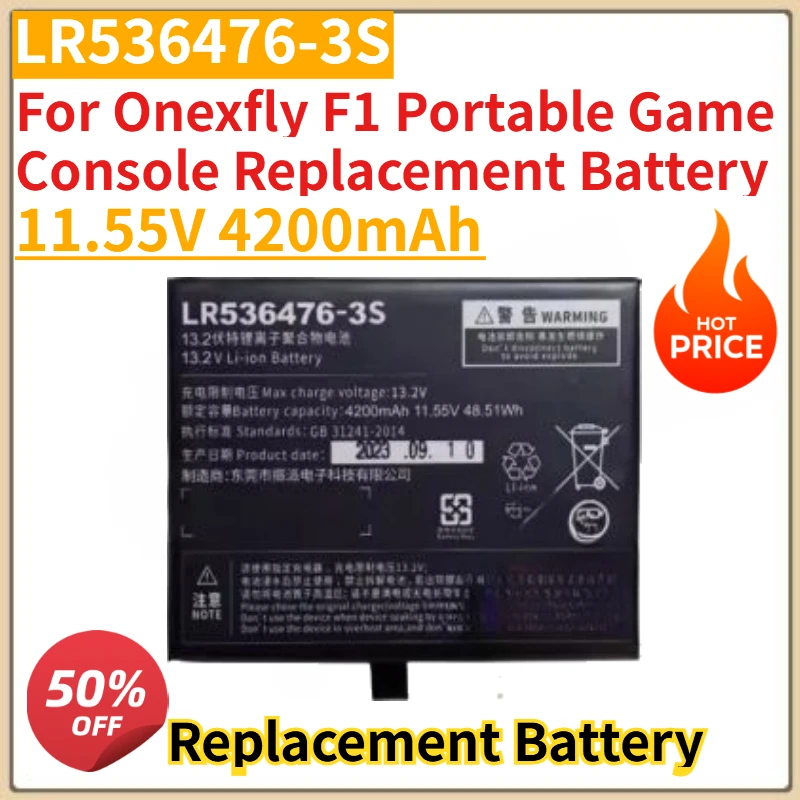 

Высококачественный новый аккумулятор для ноутбука LR536476-3S 11,55 В 4200 мАч для портативной игровой консоли Onexfly F1, сменный аккумулятор