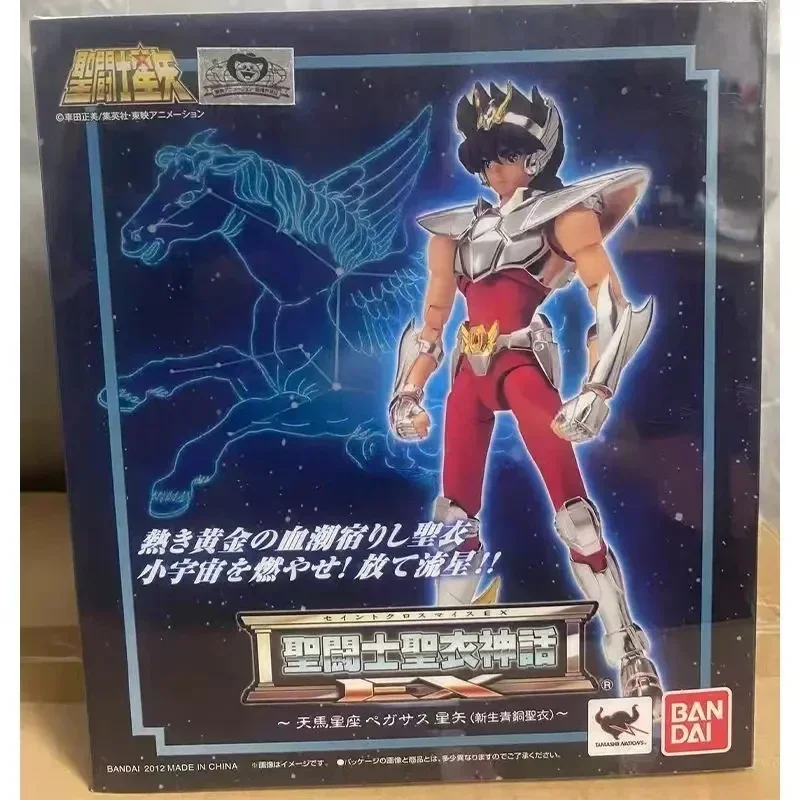 ในสต็อก Bandai Original Saint Seiya EX Saint Cloth Myth EX Pegasus Seiya ใหม่ Bronze Saint ผ้า Action Figure ของเล่นของขวัญ