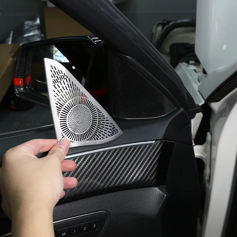 

For Mercedes Benz E Class W212 E260 320L 2012-2015 Aluminum Alloy Interior Door Speaker Frame Trim Car Accessories