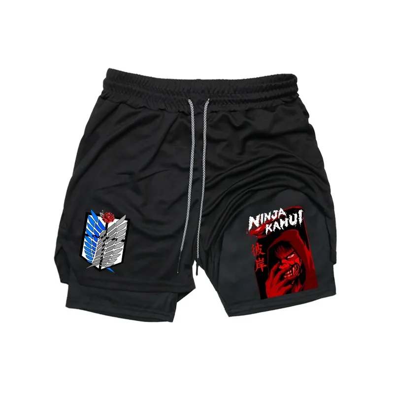 anime-attack-on-titan-2-em-1-shorts-de-treino-de-ginastica-para-homens-shorts-de-compressao-atletica-elasticos-de-secagem-rapida-fitness-corrida-jogging