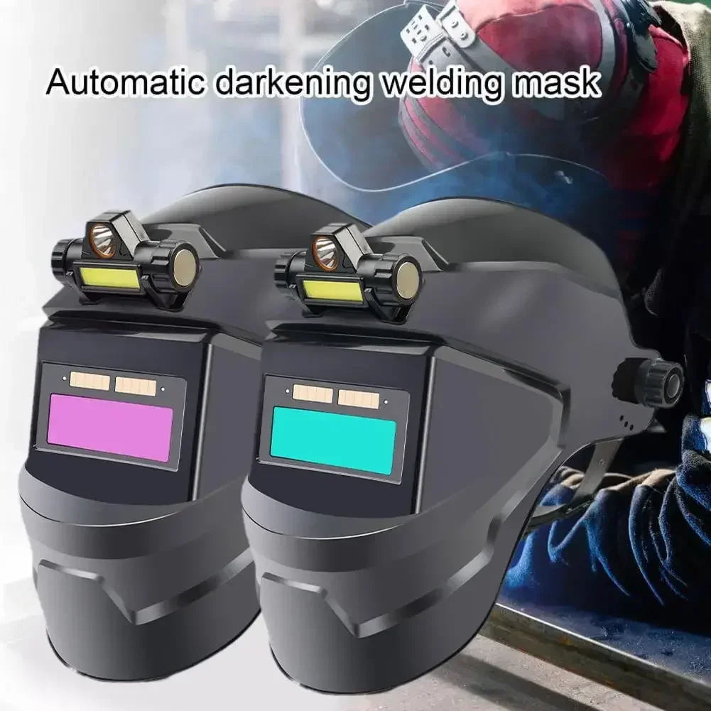 

Large View Welding Helmet Welder Mask Auto Darkening Solar Power Welding Mask For Arc Weld Grind Cut Process