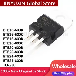 10Pcs New BTB16 BTB16-600B BTB16-600C BTB16-800B BTB16-800C BTB20 BTB20-600B BTB20-800B BTB24-600B BTB24-800B BTB24 TO-220 IC