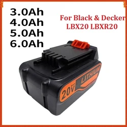 6000mAh 18V/20V Replacement Battery For Black & Decker LBX20 LBXR20 LB20 LBXR2020 LBX4020 LB2X4020-OPE LBXR20-OPE Cordless Power