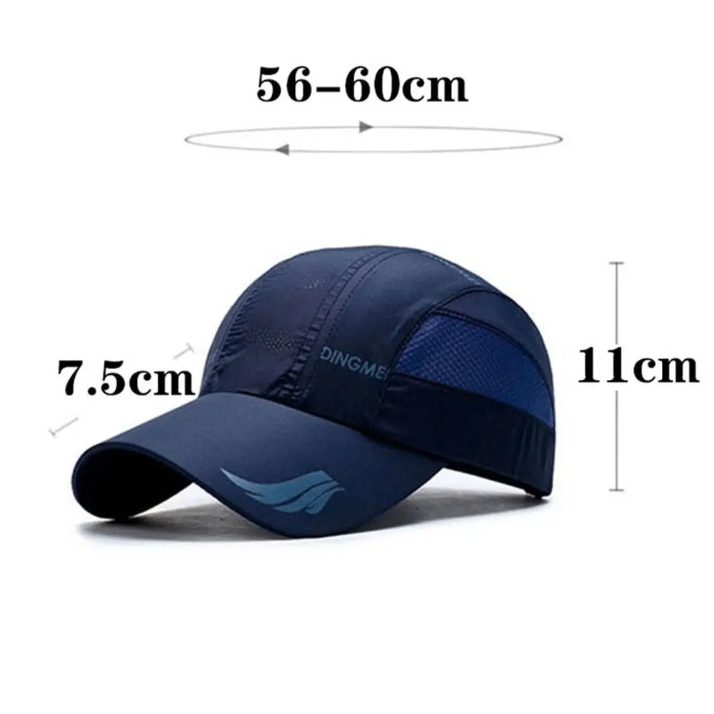 Men Women Hiking Camping Quick Dry Sun Hat Baseball Cap Golf Tennis Cap Breathable