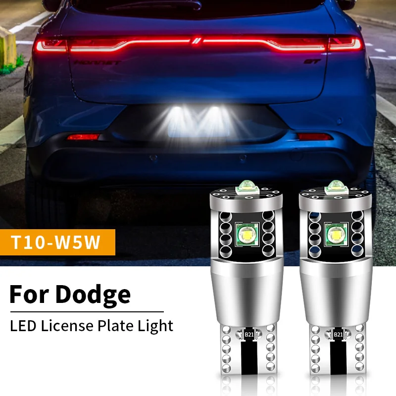 2pcs LED License Plate Light W5W T10 For Dodge Journey 2009-2019 For Dodge Durango 1998-2013 For Dodge Ram 1500 2500 3500