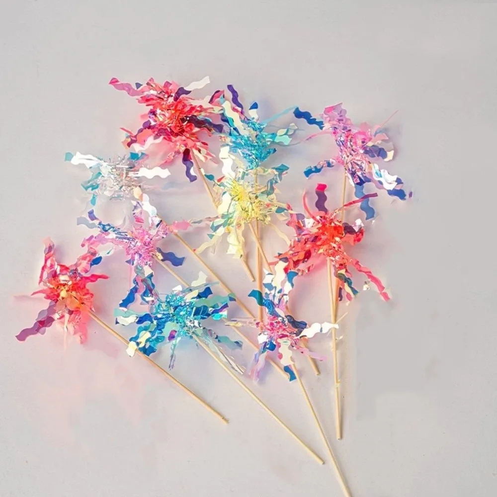 

10 pieces Colorful Glitter Cake Topper Sparkle Tassels Foil Firework Cupcake Toppers Bamboo Cake Decoration Wedding Celebration