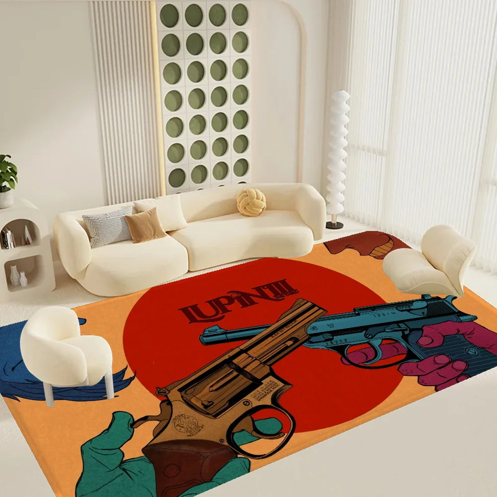 

Lupin the Third Room Mats Cheaper Anti-slip Modern Living Room Balcony Printed Household Carpets