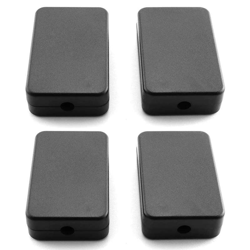 New Electrical Junction Box 4PCS Electric Plastic Black Waterproof Project Junction Case 2.16X1.38X0.59 Inches(55X35x15mm)