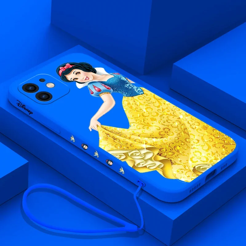 Disney Snow White Jasmine Phone Case For iPhone 15 14 13 12 11 Pro Max Mini X XR XS MAX 8 7 Plus Liquid Silicone Cases Cover