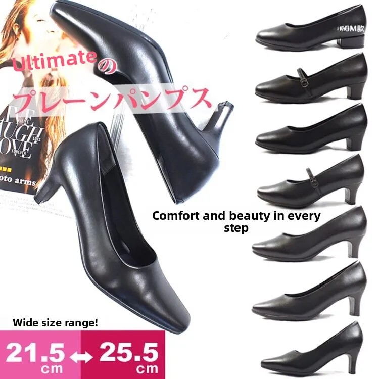 

Удобный мягкий бот на низком каблуке Flight Atnt Work oes Женский Interview oes Bla Profional Student orm oes