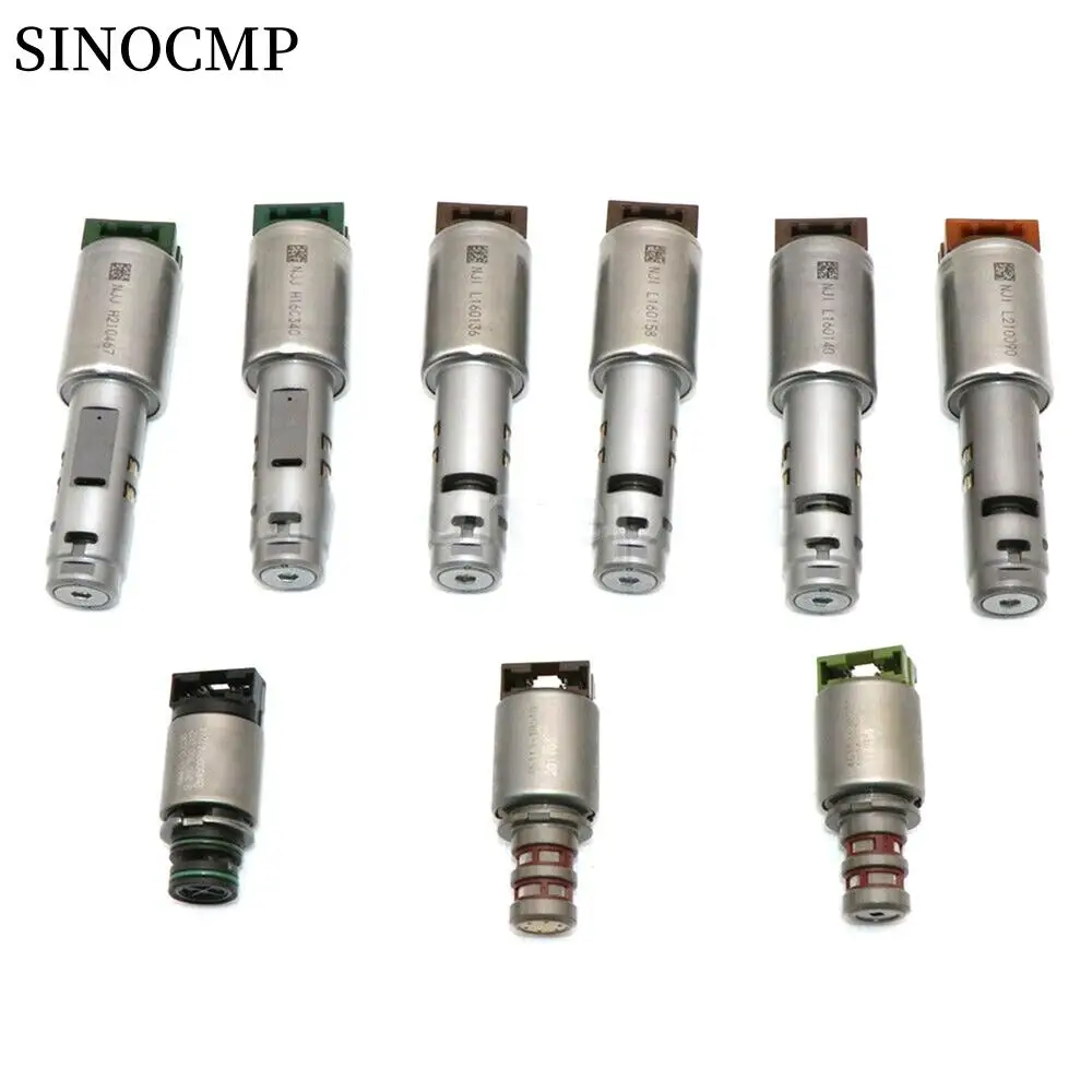 

Комплект из 9 соленоидных клапанов A8TR1 для 8-ступенчатой коробки передач для Mohave Borrego, Hyundai GENESIS EQUUS, запчасти и комплектующие для трансмиссии автомобиля