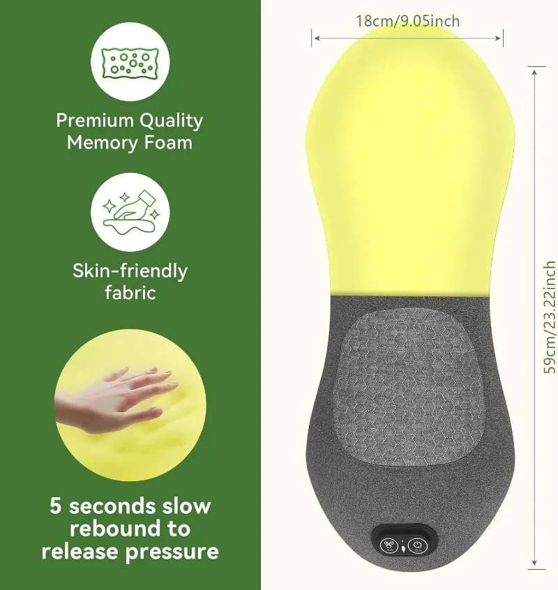 3 in 1Lumbar Massager Support Pillow - Lower Back Massager with Heat,Vibration,Support Pillow for Lower Back Pain Relief - view 2