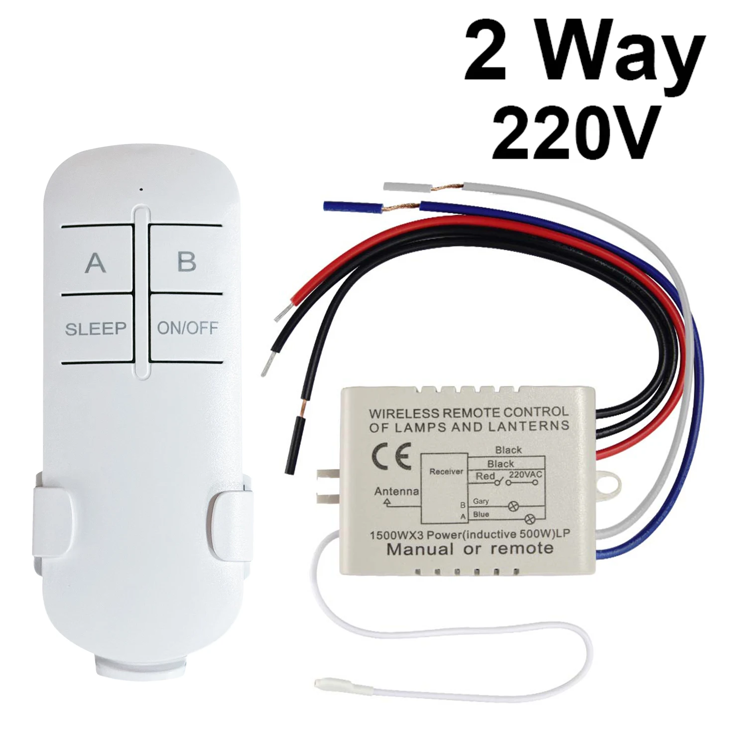 QIACHIP 1/2/3 yollu ON/OFF 220V uzaktan kumanda anahtarı lamba ışığı dijital kablosuz duvar uzaktan kumanda anahtarı alıcı verici