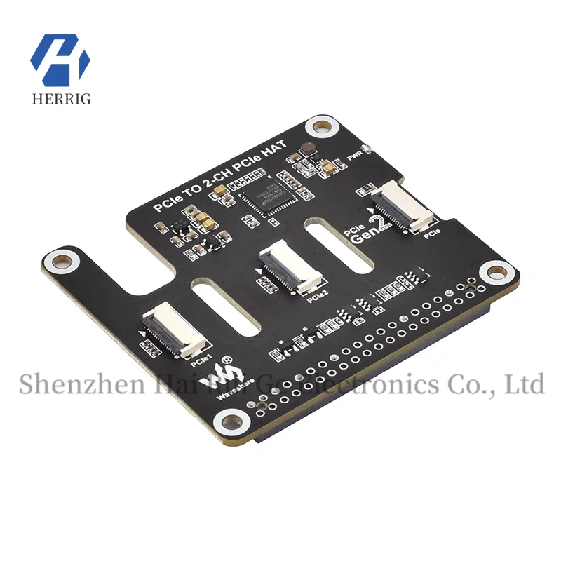 

MicroSnow Raspberry Pi 5 Dual-Channel PCIe FFC Interface Expansion Board, Supports Stacking Multiple Expansion Modules
