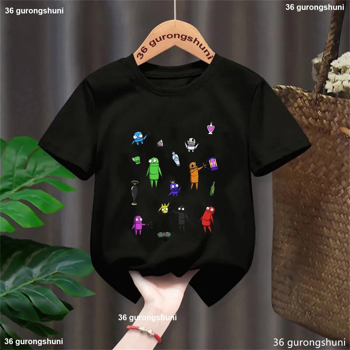 2025 جديد أنيمي R.E.P.O لعبة الأطفال تي شيرت الكرتون ريبو Incredibox لعبة قصيرة الأكمام تي شيرت مضحك Sprunki بنين بنات التي شيرت