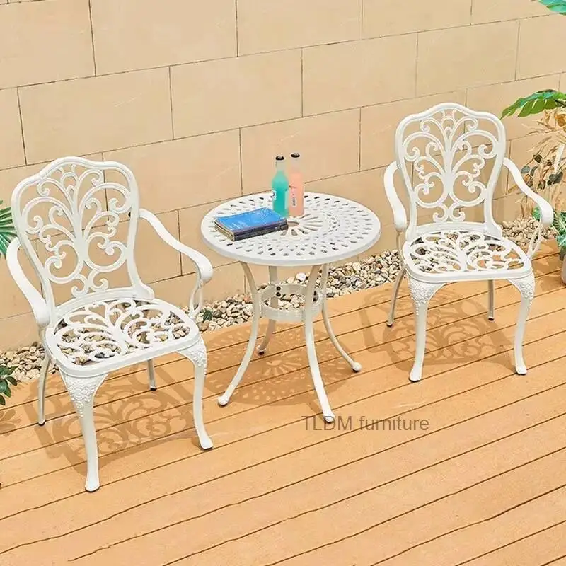 

Водонепроницаемые наборы садовой мебели в скандинавском стиле, бытовая мебель для патио, уличный набор, защитный уличный садовый стол и набор стульев