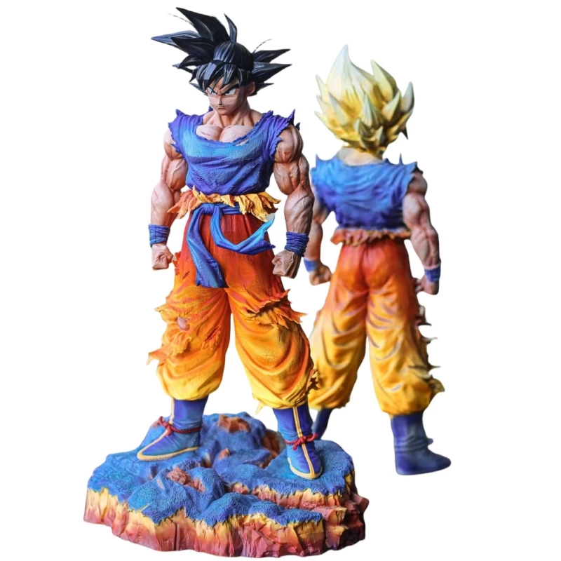 36Cm Jd Studio Gk Dragon Ball Z Super Saiyan Son Goku Kakarotto Anime Action Figure Collectible Garage Kit Model Statue Toys