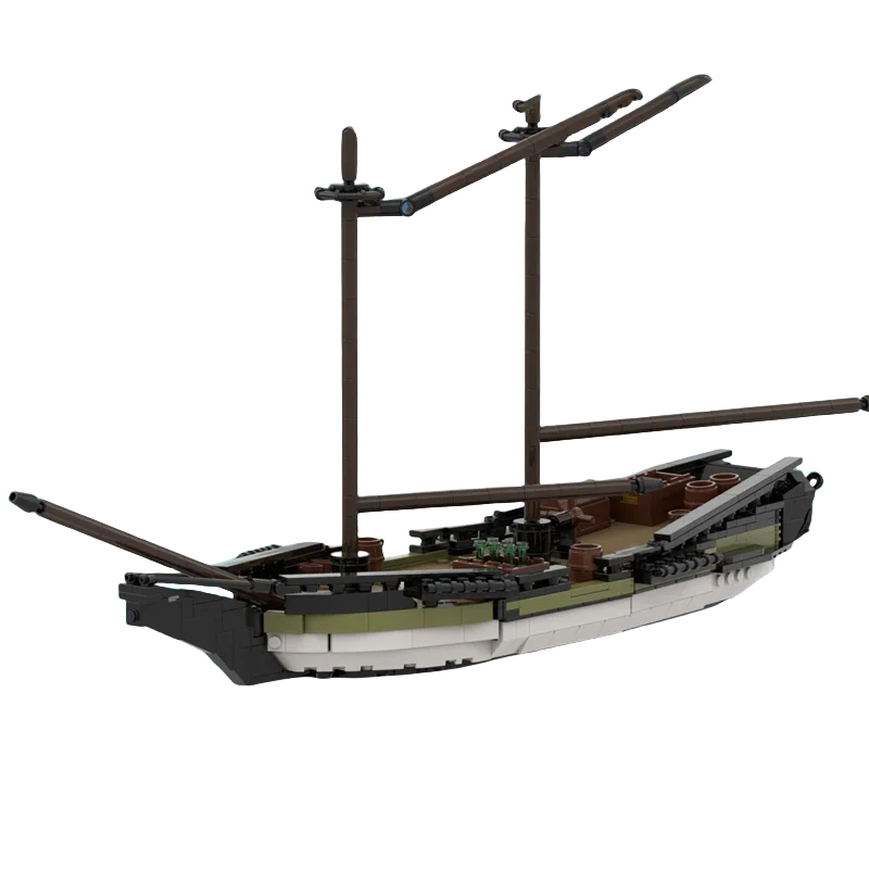 Bloques de construcción MOC personalizados, modelos de veleros de juguete, 888 piezas, regalos creativos de Navidad para todos los entusiastas de la arquitectura