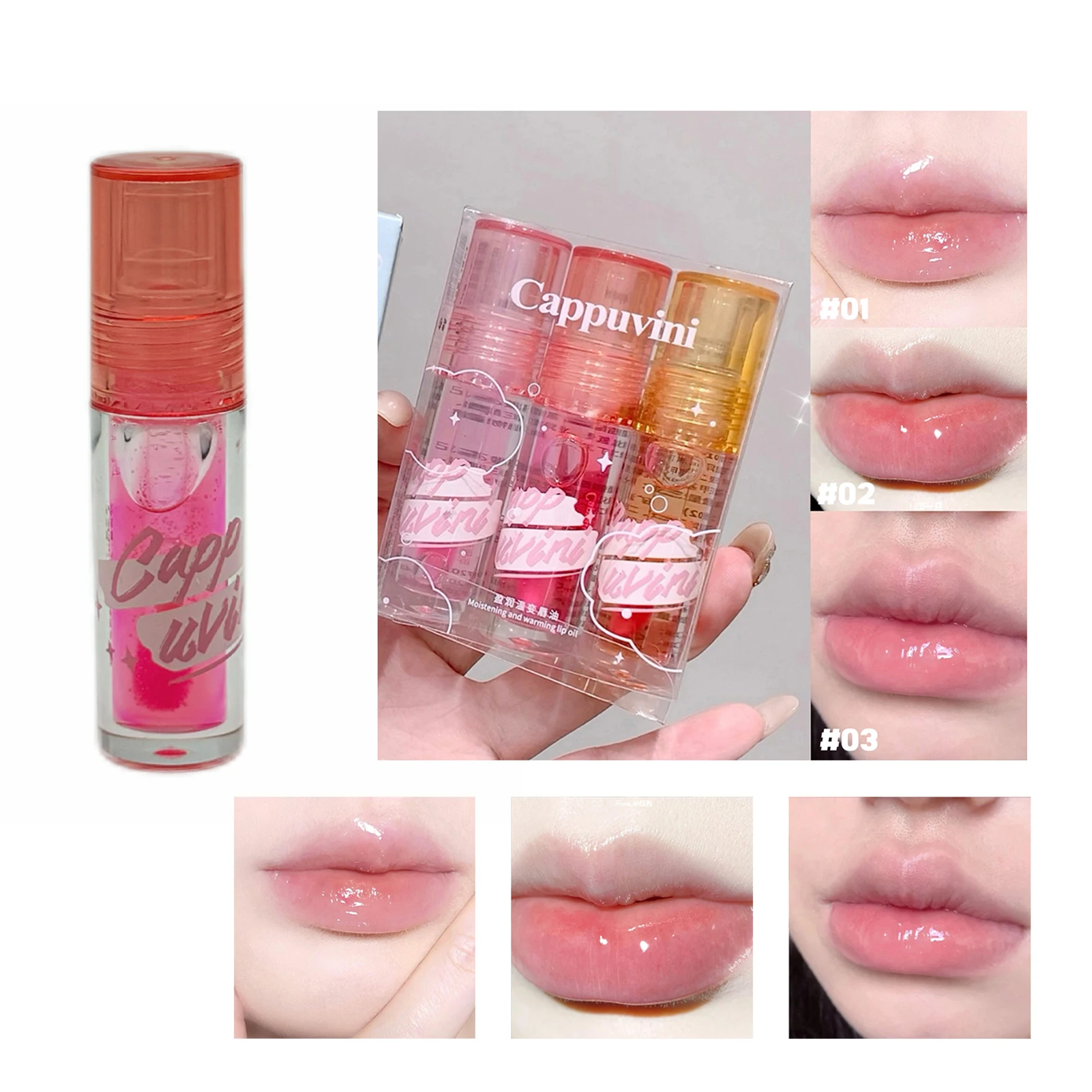 Lip Plumping Moisturizing Lip Oil Increase Lip Elasticity Lip Gloss Gift for Mother Sister Wife Girlfriend