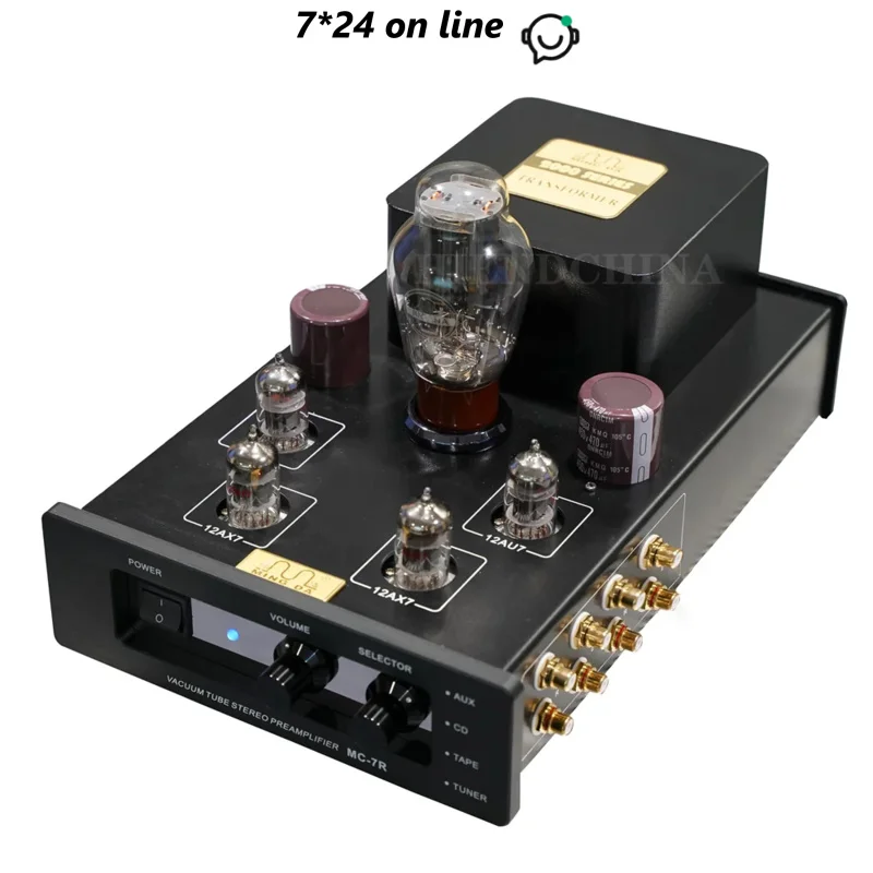 W-007 MEIXING MINGDA MC-7R the Latest Version Psvane 247B Tube Pre-amplifier Preamp Pre-amplifier Pre amplifier AC110/220V