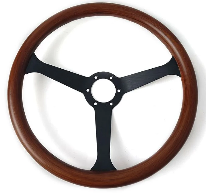 

Limited-Time Discount Product (Flawless Brand New) Car Modification Solid Wood Steering Wheel Retro Car Steering Wheel