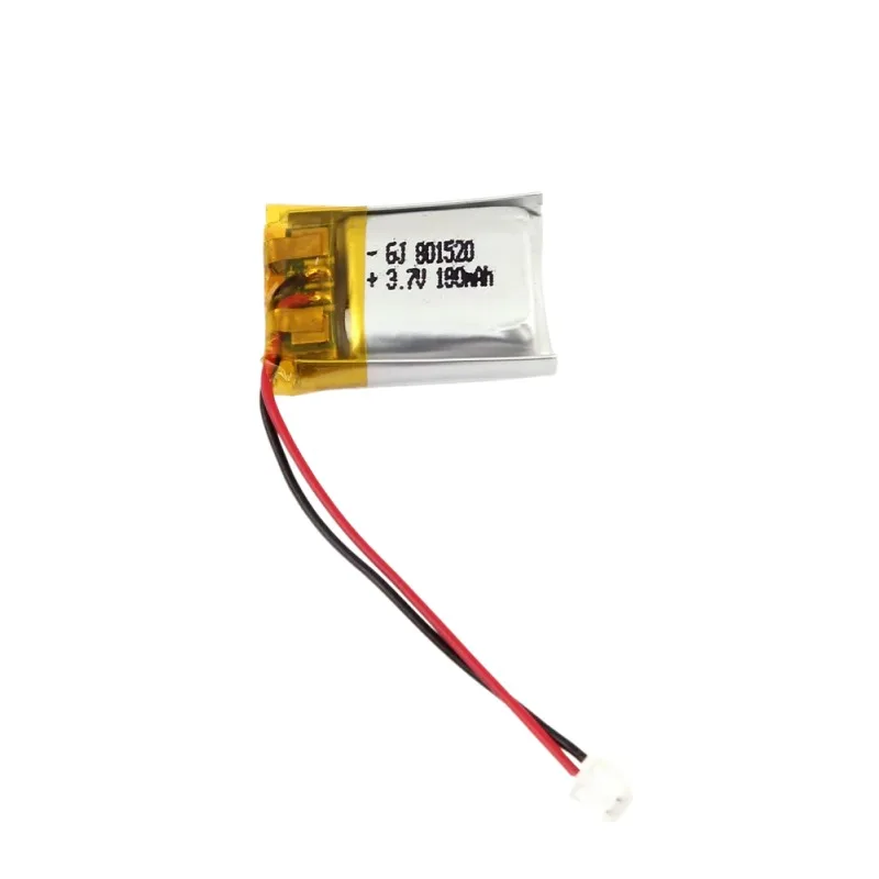 801520 polymer lithium battery pack 190mah electric fan remote control electric toy car 3.7V battery