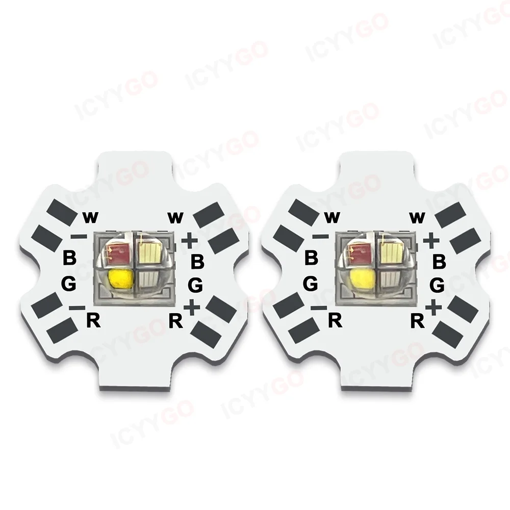 Koraliki do lampy LED 12W RGBW RGBWW RGB biały lub ciepły biały High Power 5050 4 żetony z 20MM wymiana PCB światło sceniczne