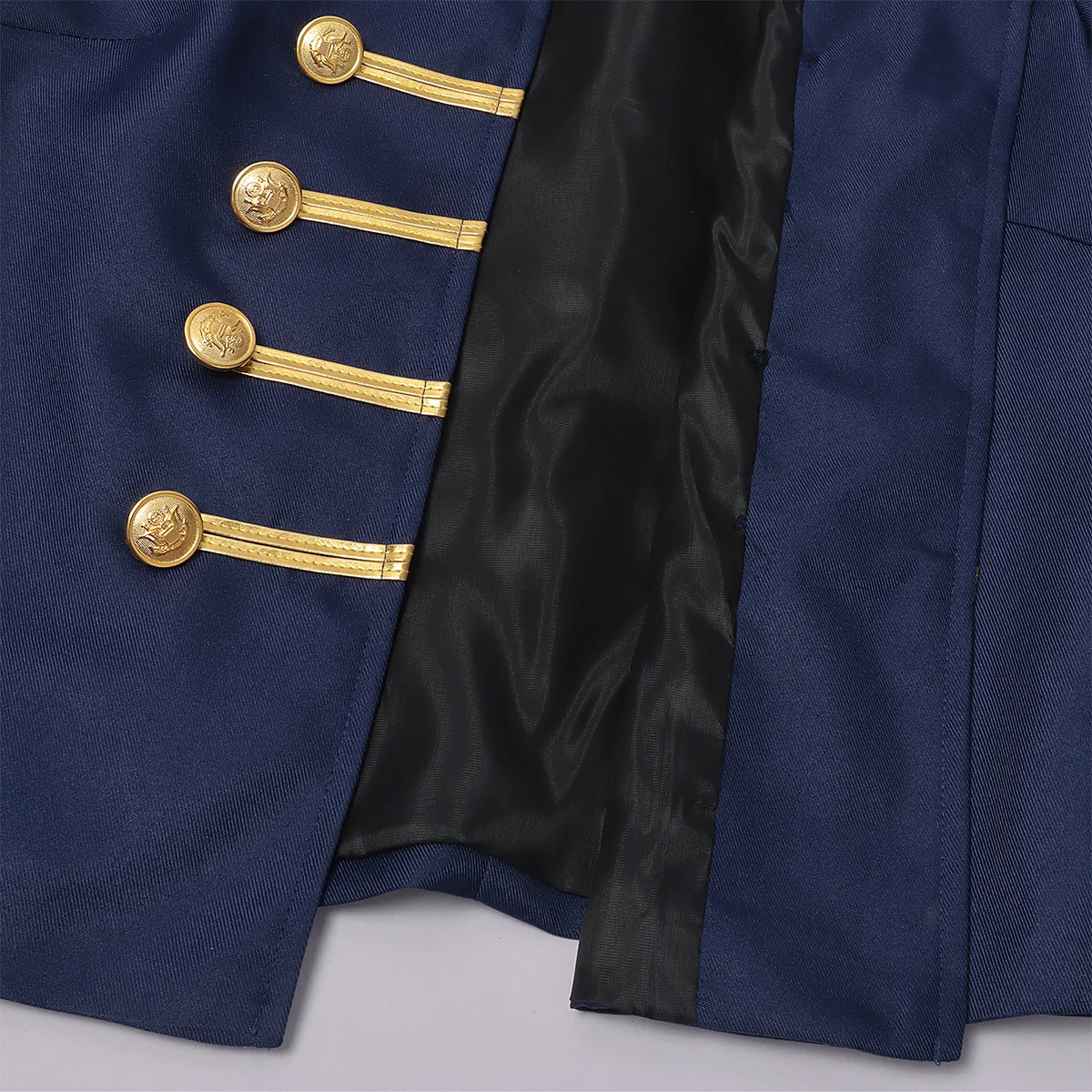 Steampunk Hofstil Militär-Zeremonienjacke Mittelalterlicher Retro-Rock-Mantel Herren Vintage Karneval Rollenspiel Anzugjacken 2026 – Detail 8