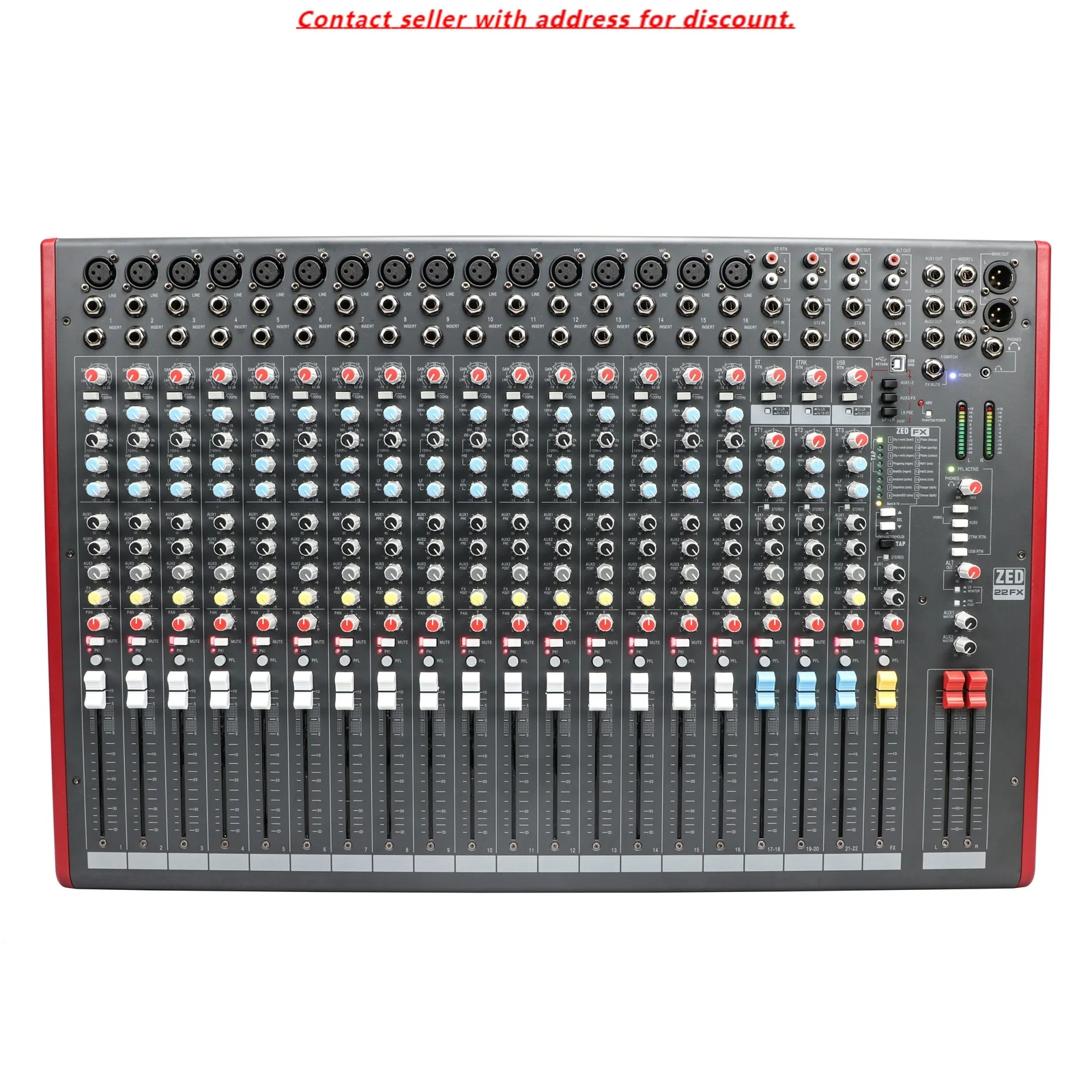 

ZED-22FX Popular Professional 22 Channel Sound Professional Mixer Audio DJ Powered Audio Mixer With Effects