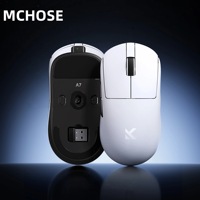 MCHOSE A7 Pro Ultra Wireless Gaming Mouse Dual 8K Polling Rate 42000 DPI 500mAh Ultra-low Latency 59g Lightweight Office PAW3950