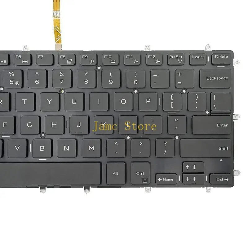 LX0B Ersatztastatur mit schwarzer Kante für für XPS 13 7000 Laptop