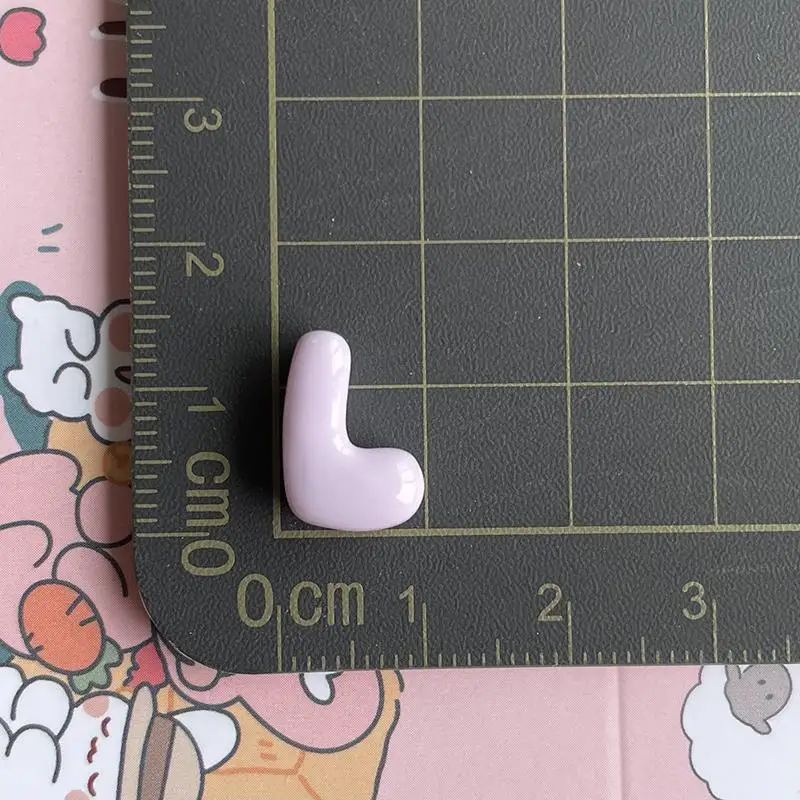 Harz-Alphabet-Buchstabenanhänger 26 Stück Niedliches Pastell-Bubble-Design Komplettes A-Z-Set für DIY-Bastelkurse Schmuckherstellung Aktivitäten – Detail 17