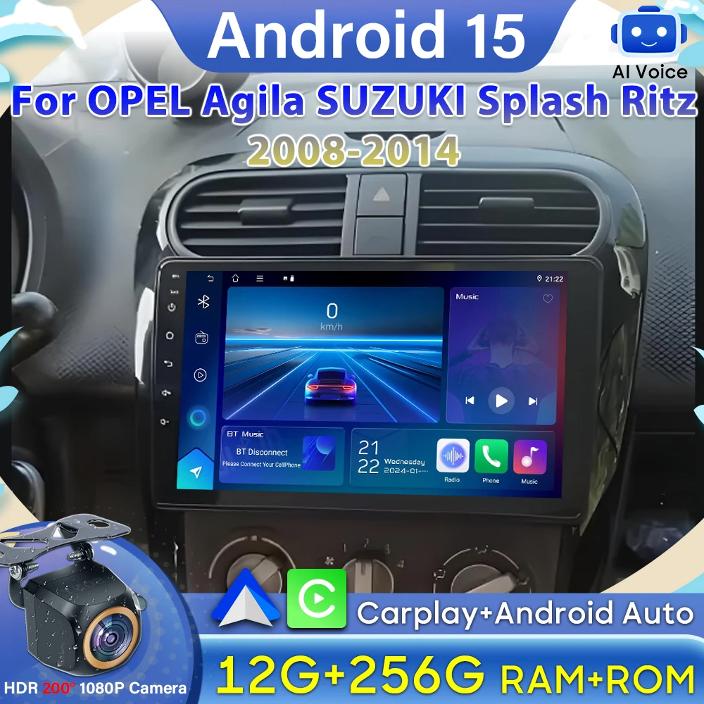 

Android Auto Car Radio For OPEL Agila SUZUKI Splash Ritz 2008-2014 Carplay Car Intelligent Systems GPS No 2din Video Multimedia