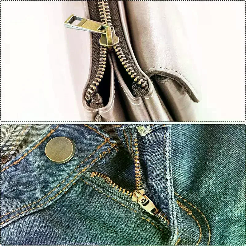 

Набор для ремонта молний с кейсом и штифтом для вставки – Инструменты для замены молний для сумок, пальто, одежды – Размеры 3, 5, 8, 10